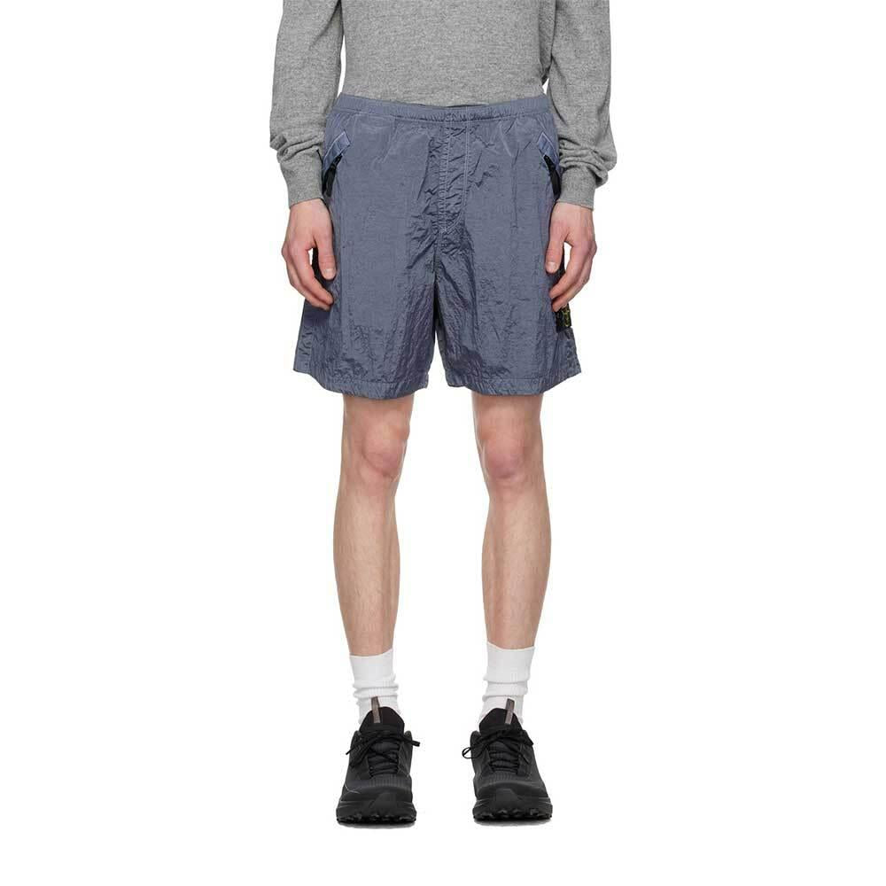 STONE ISLAND Nylon Metal Shorts Avio Blue Men’s Shorts