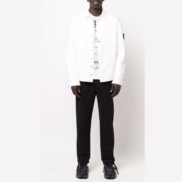 STONE ISLAND Shadow Project Badge Shirt Jacket White 761910412 V0099
