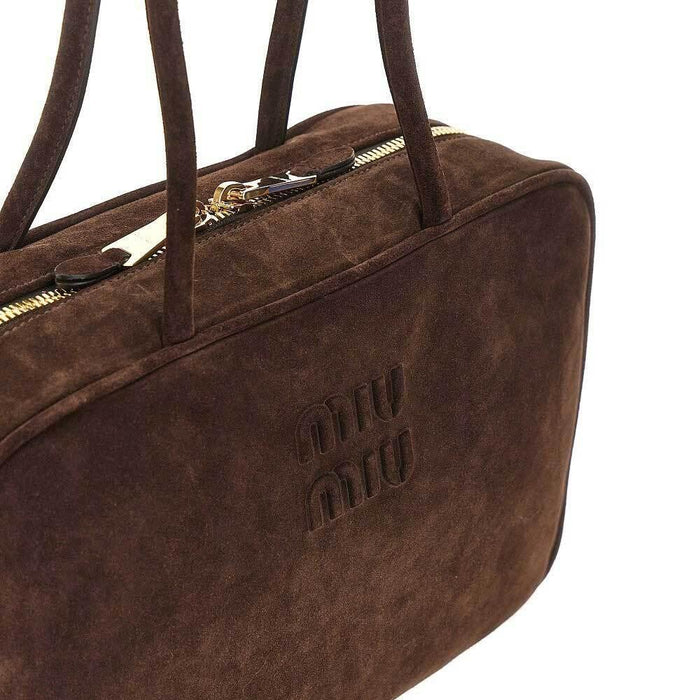 Miu Miu Suede Bow Large Tote Bag 5BB117 2CSS F0003