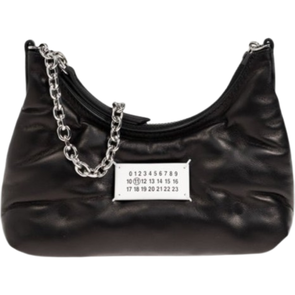 Maison Margiela Black Glam Slam Hobo Micro Shoulder Bag