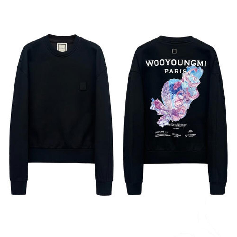 WOOYOUNGMI 3D Coral Back Logo Women's Sweatshirt M251TS25723B