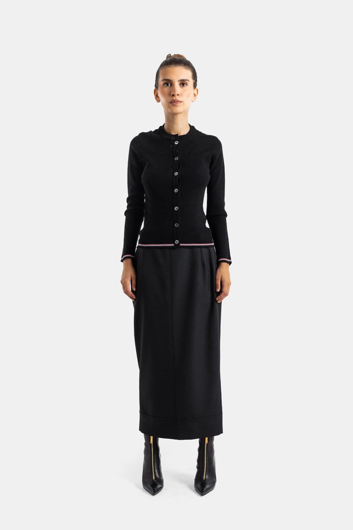 THOM BROWNE Wool Knit Cardigan