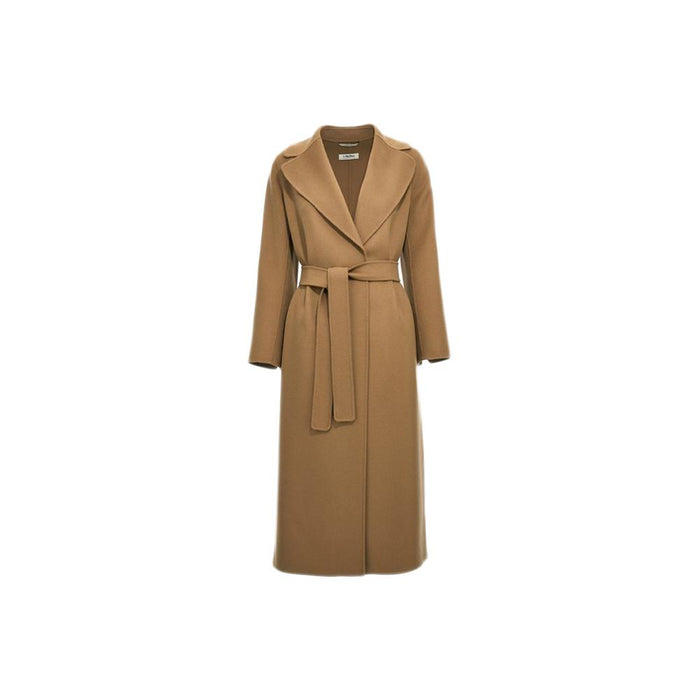 Max Mara Belted Long Wool Coat Camel 262901 6073