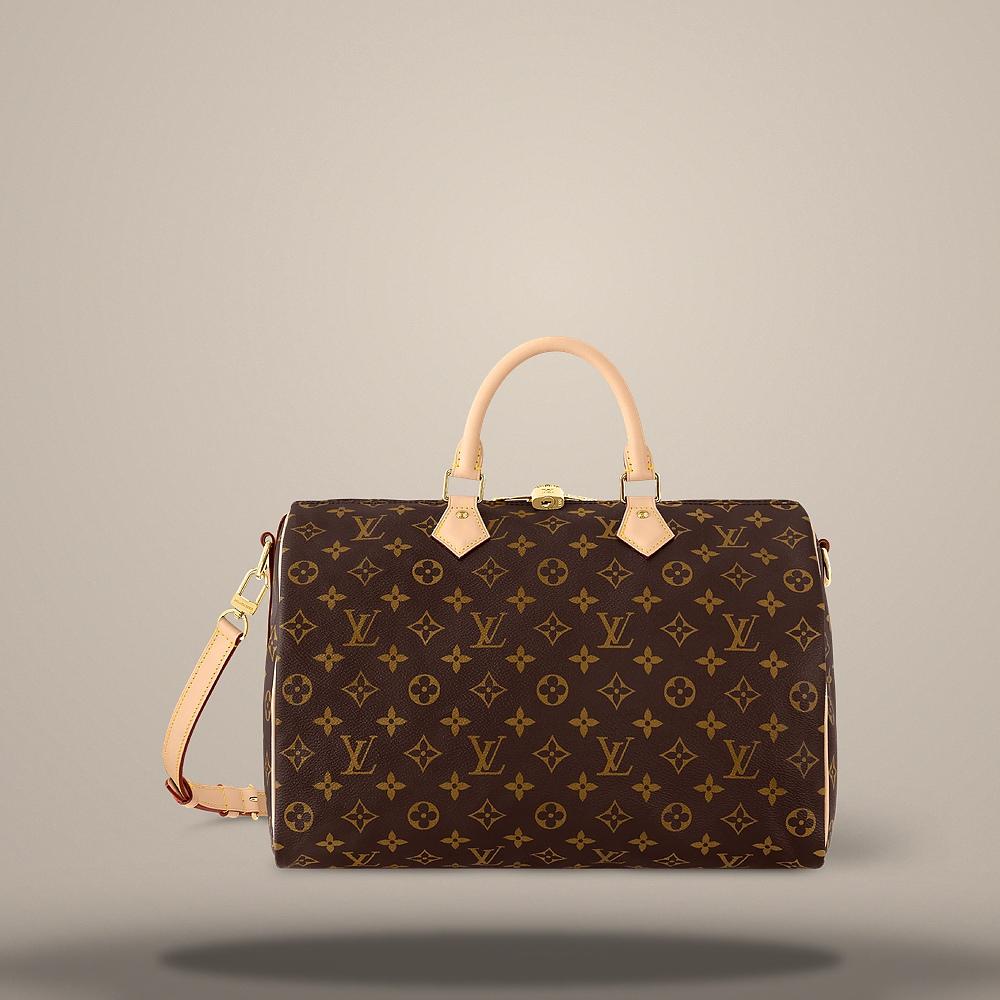 Louis Vuitton Monogram Canvas Speedy Bandouliere 35 Tote Bag M46981