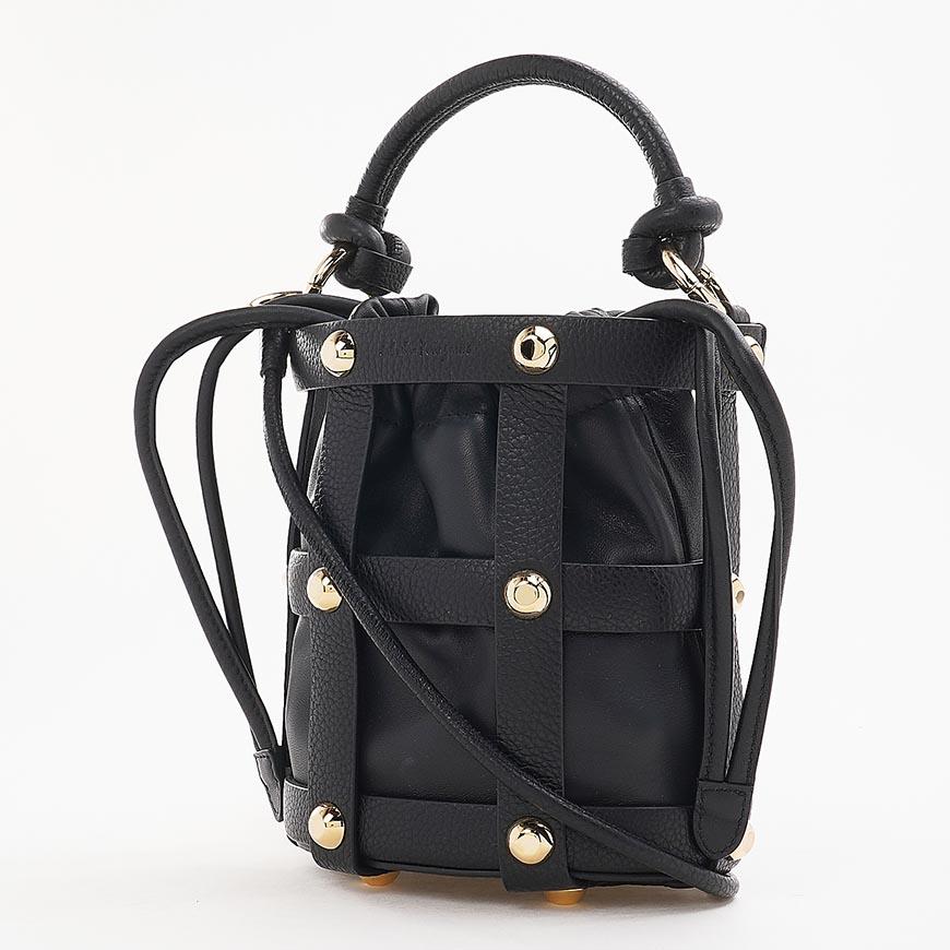 Ferragamo Cage Small Shoulder Bag for Women 21 1488 NERO 0752649