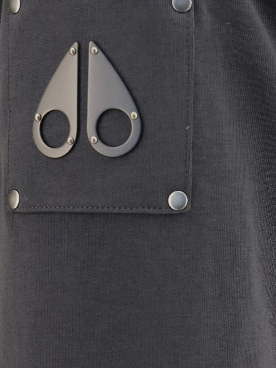Moose Knuckles Black Zip-Up Bomber Jacket for Men