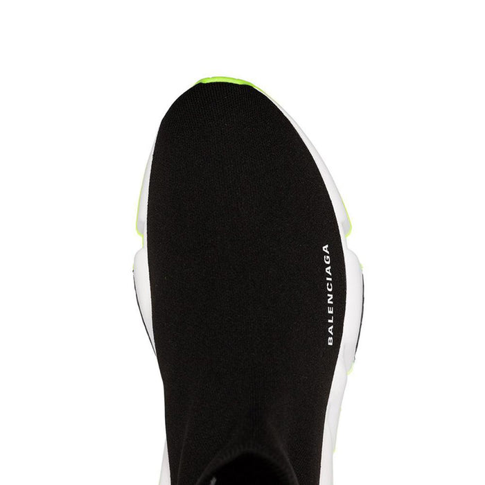BALENCIAGA Speed Runner Black Neon Yellow Low-Top Sneakers