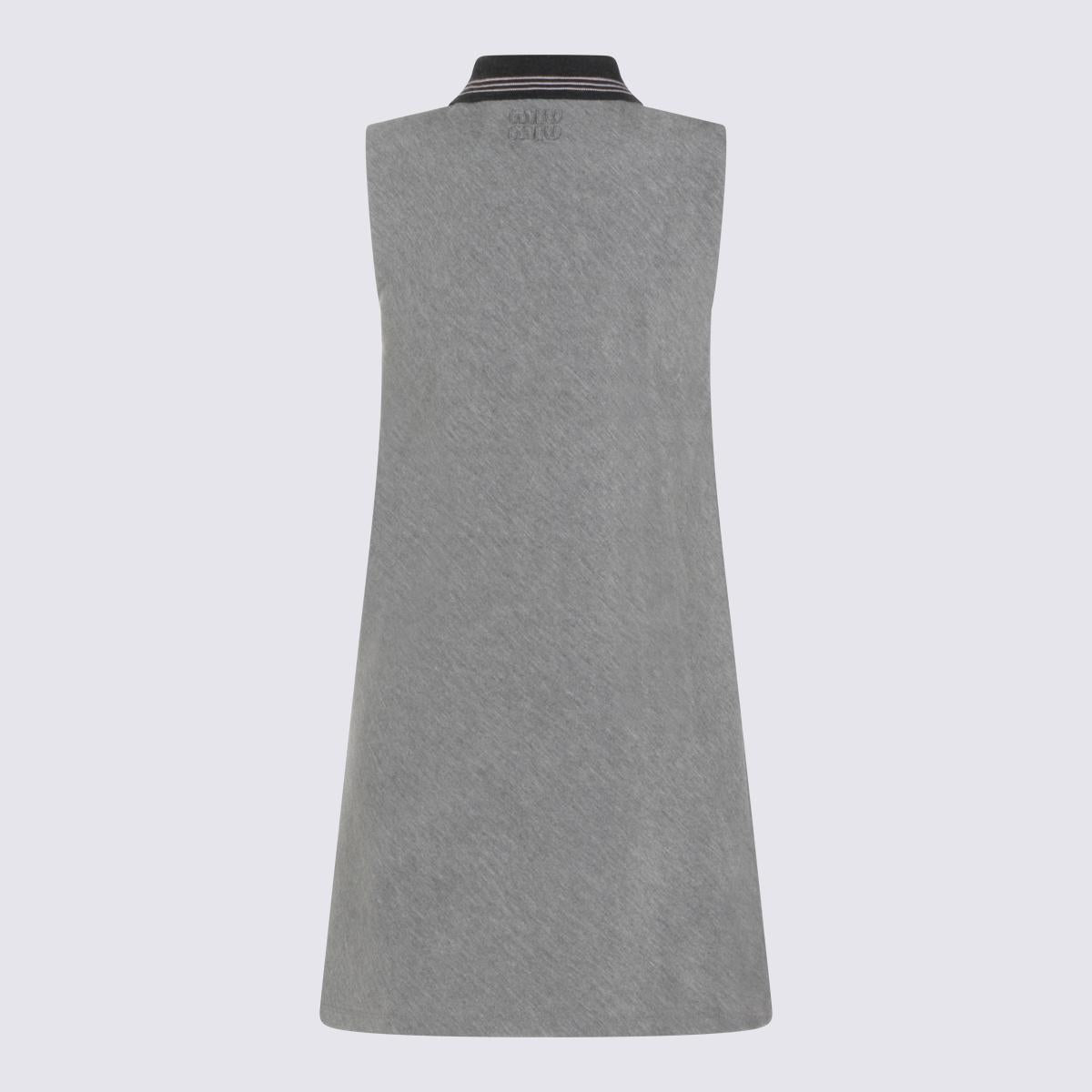 Miu Miu Short Sleeve Mini Dress SS26 Black White