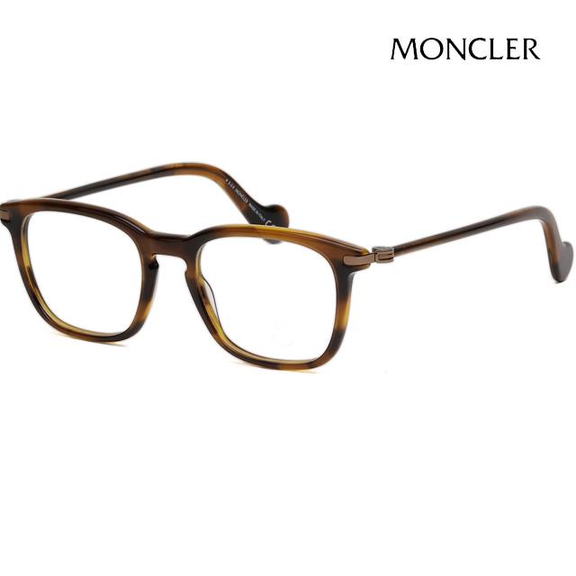 Moncler Tortoise Square Acetate Eyeglass Frames Unisex ML5045 052