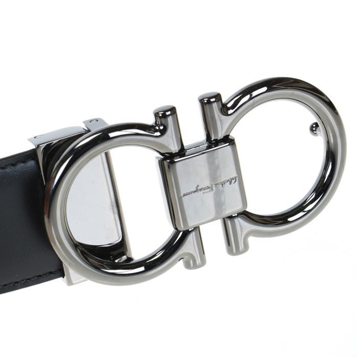 Ferragamo Gancini Buckle Leather Men's Belt