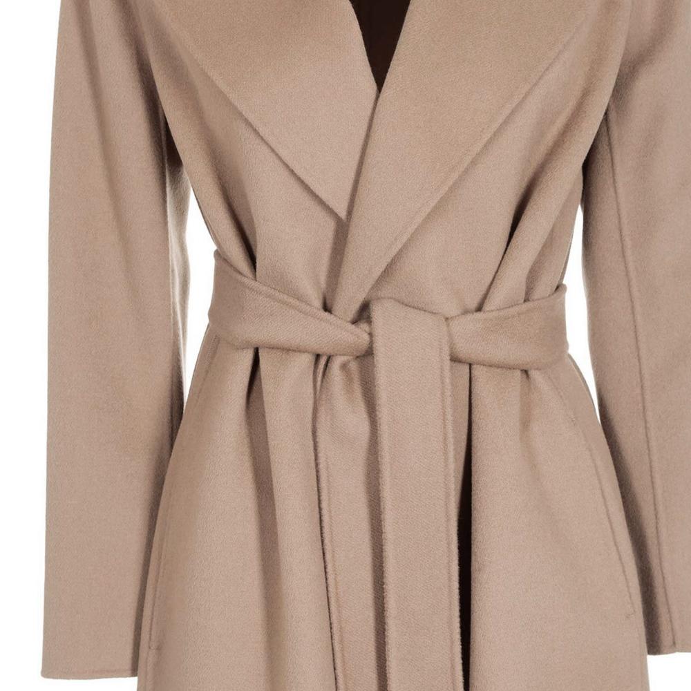 Max Mara Golden Sand Long Wool Coat 2429016043 007