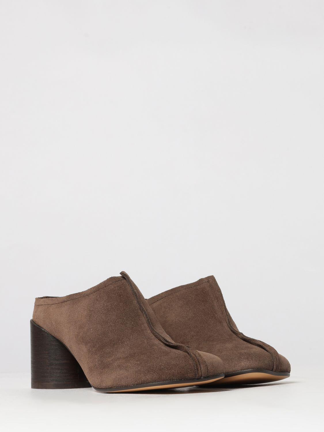Maison Margiela Leather Strappy Sandals Beige Women’s