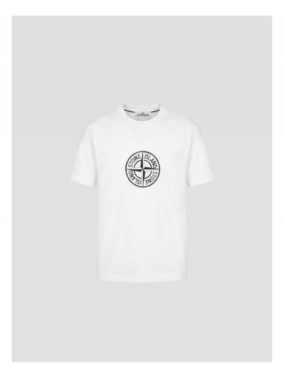 STONE ISLAND Organic Cotton Jersey Short Sleeve T-Shirt Black