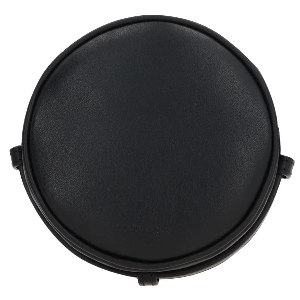 courreges Reedition Circle Crossbody Bag Black