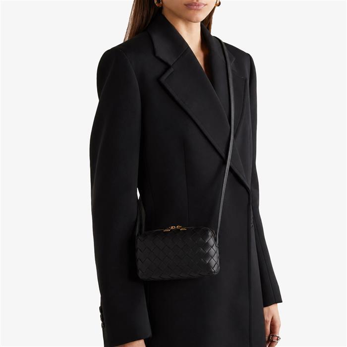 Bottega Veneta Intrecciato Mini Leather Crossbody Bag