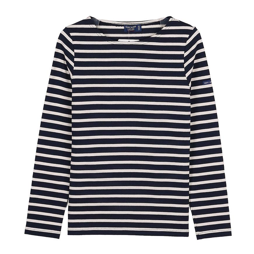 Saint James striped MERIDAME II MARINE ECRU women’s T-shirt