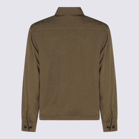 CP Company Ivy Green Nylon Hooded Jacket for Men