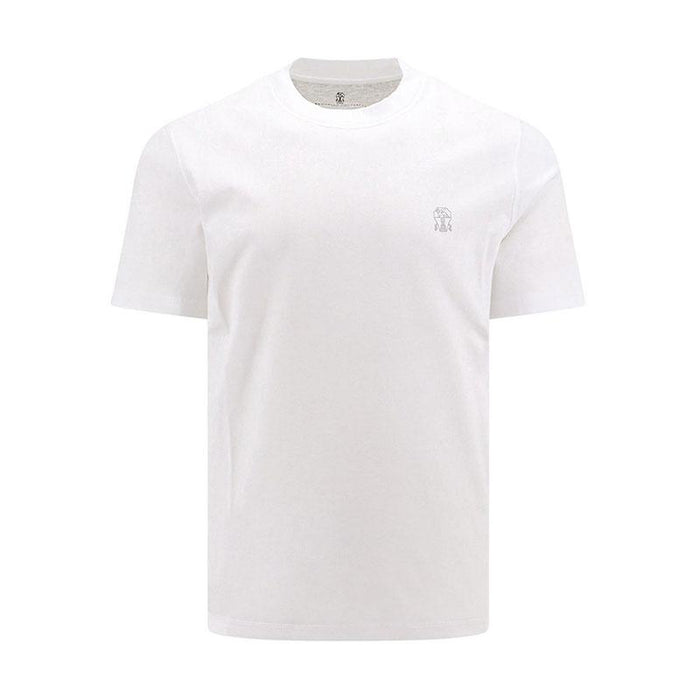 Brunello Cucinelli Logo Short Sleeve T-Shirt for Men