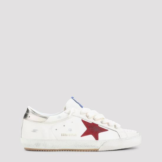 GOLDEN GOOSE Superstar Leather Sne GMF01003 F008137 12378 WHITE RED PLATINUM DOM