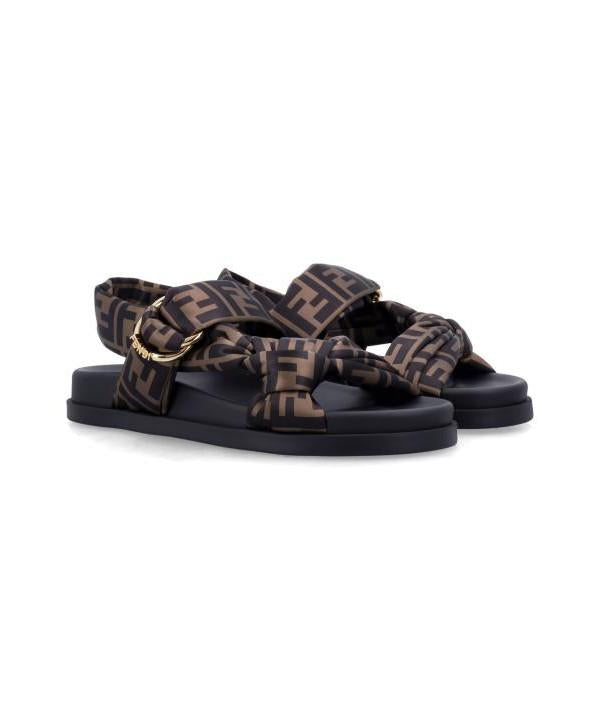FENDI Feel Leather Sandals