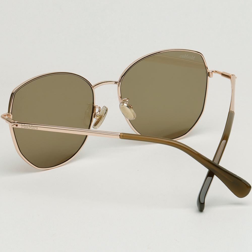 Max Mara Polygon Metal Sunglasses Asian Fit Unisex MM0114K 32E