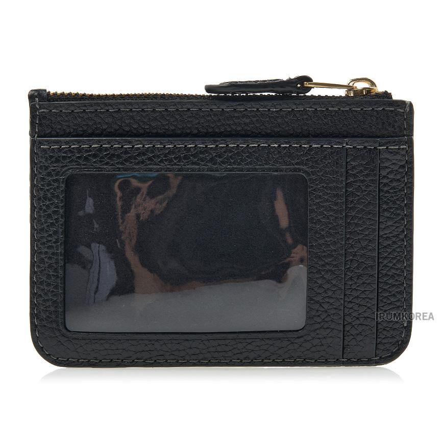 Coach Women’s ID Skinny Card Case Wallet Black Leather CR550 B4 BK