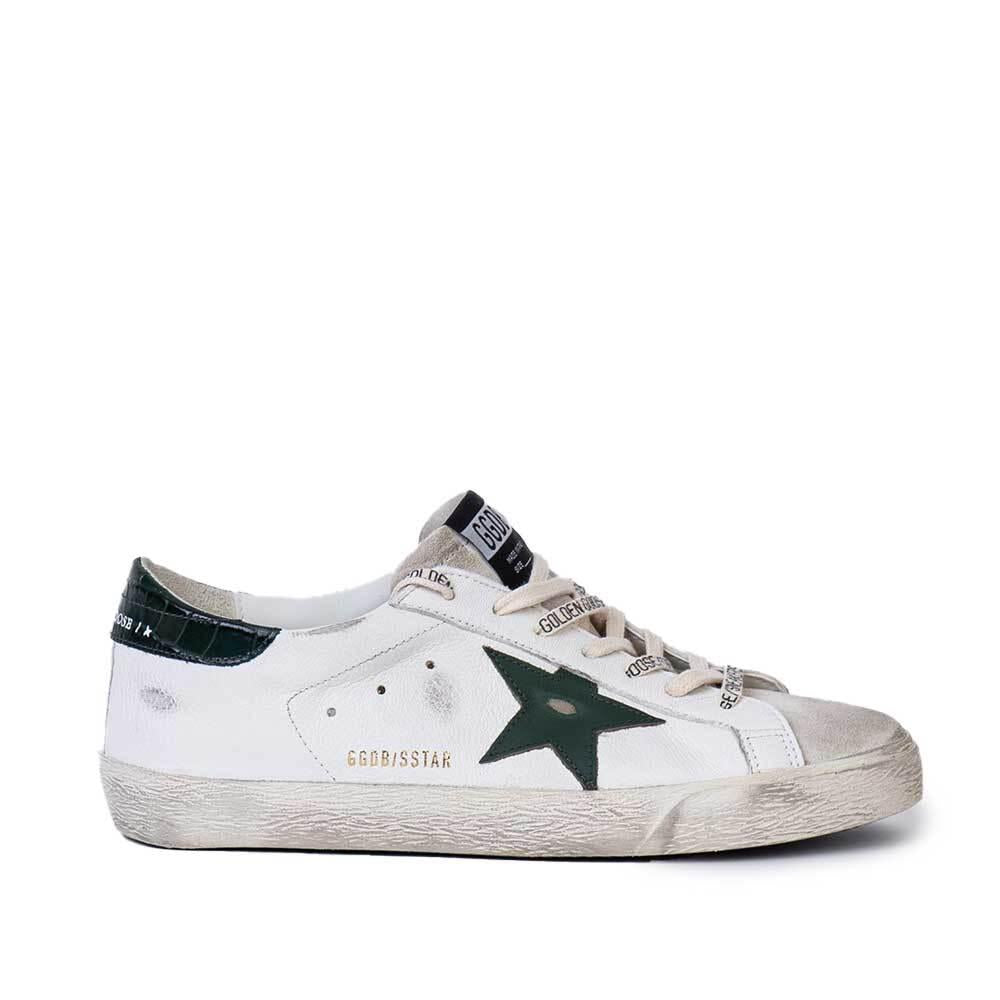 GOLDEN GOOSE Green Star Heel Cup Superstar Low-Top Sneake GMF00101 F008113 10502