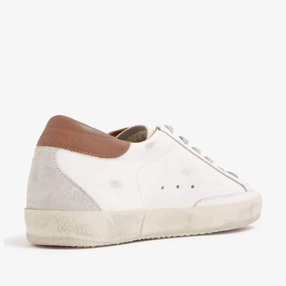 GOLDEN GOOSE Superstar Classic Star Brown Heel Low-Top Sneakers