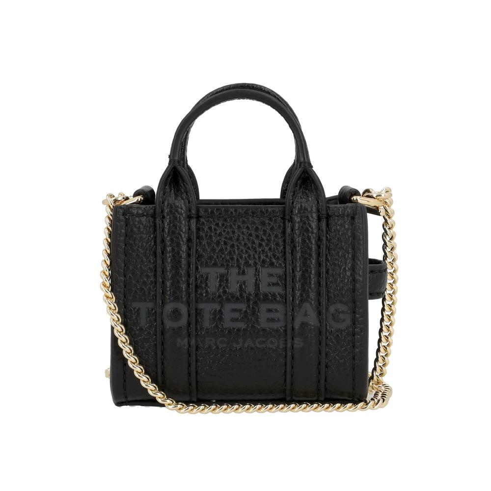 Marc Jacobs Black Leather Tote Shoulder Bag for Women 2S5 SMN016 S01
