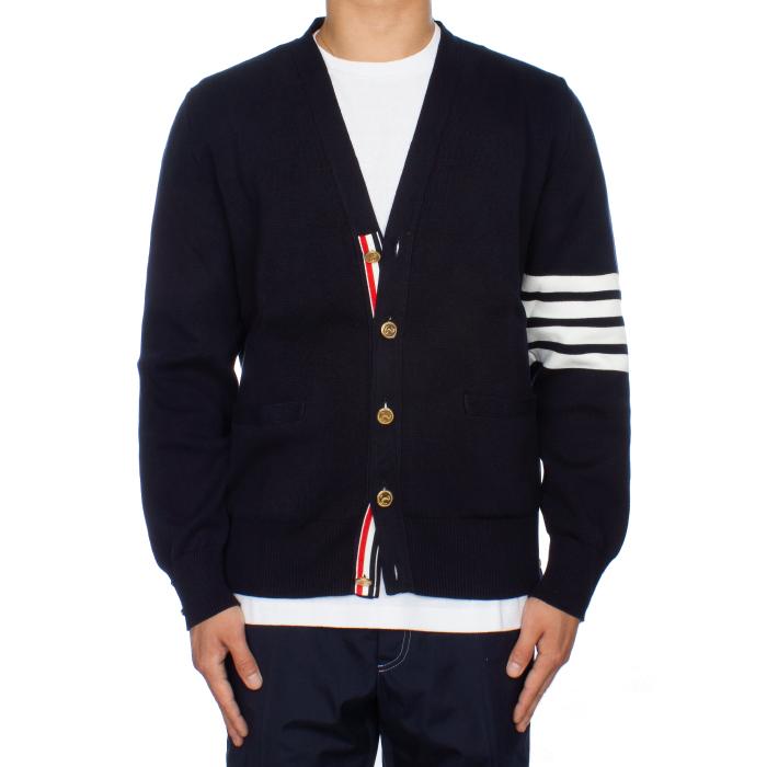 THOM BROWNE Milano Stitch Diagonal Stripe Cardigan Men’s Knit