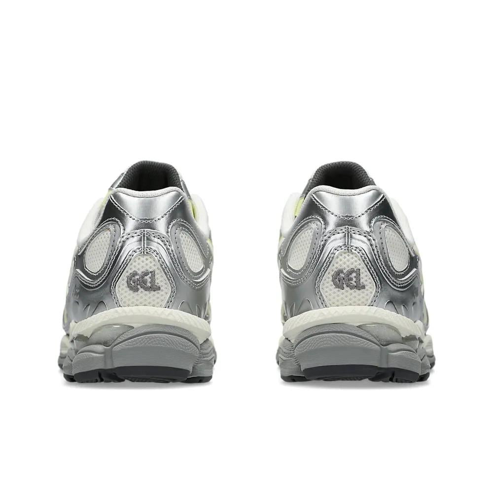 Asics x emmi GEL-NYC White Hurdle Silver Yellow Low-Top Sneakers