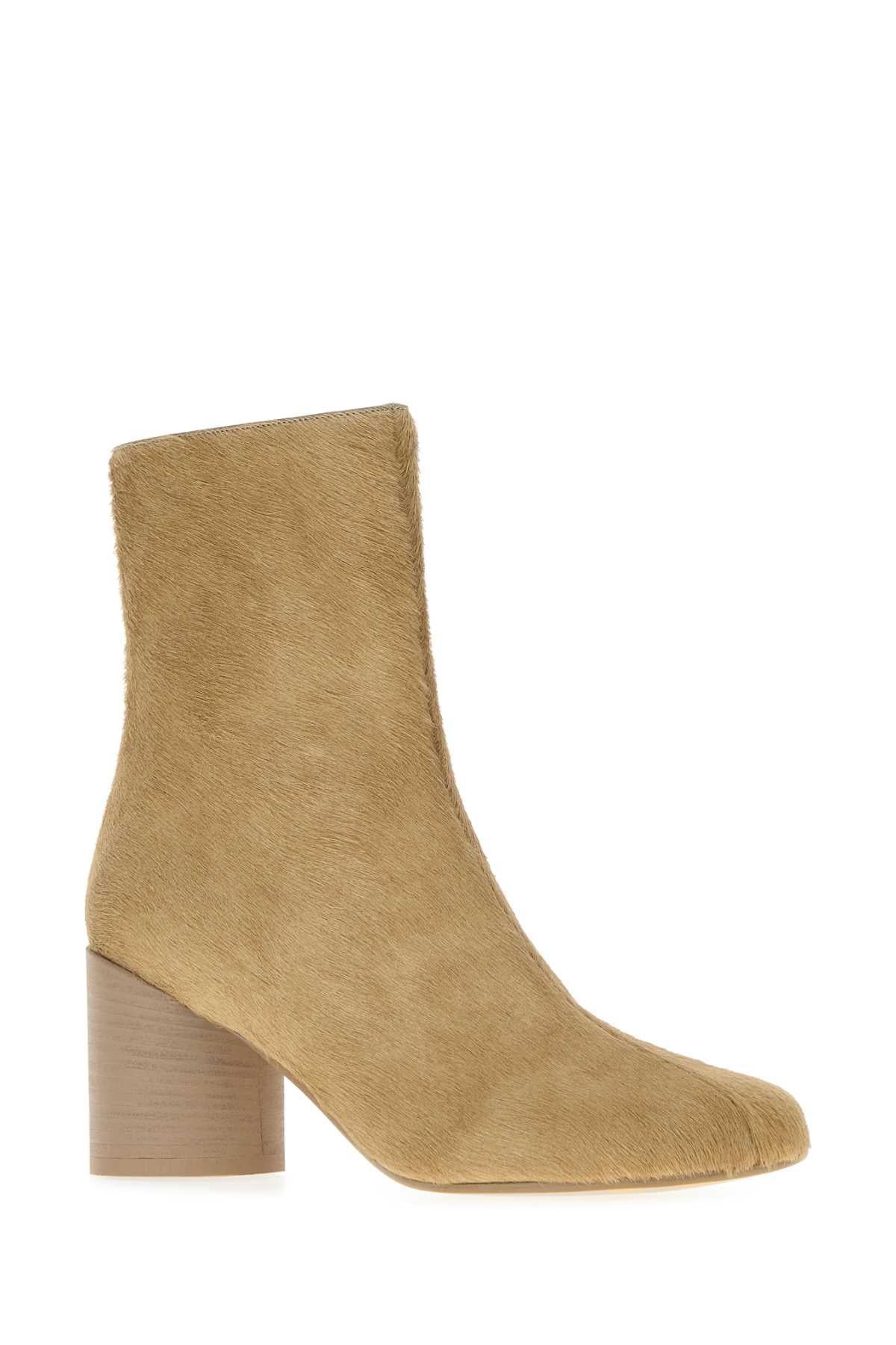Maison Margiela Brown Leather Ankle Boots