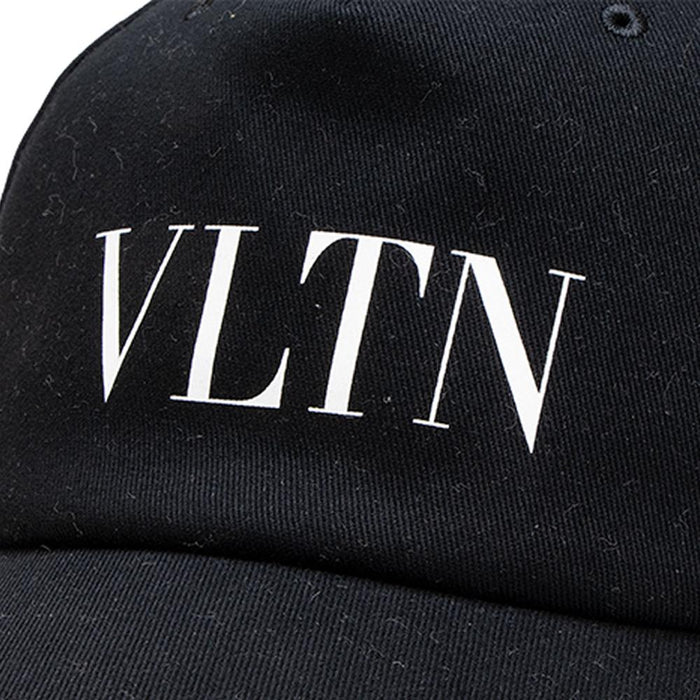 VALENTINO Logo Print Black Cap VY0HDA10 TNQ 0NI
