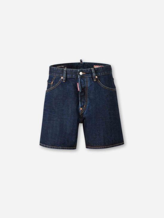 Dsquared2 Blue Denim Short Pants for Men S74MU0936 S30833470