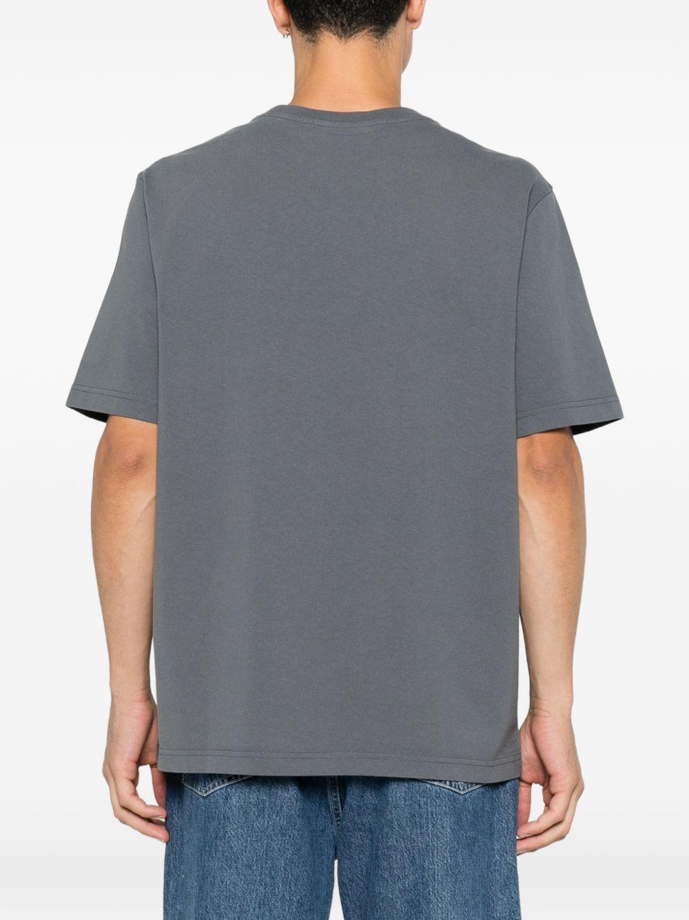 Maison Kitsune Short Sleeve T-Shirt Men’s Cotton Navy