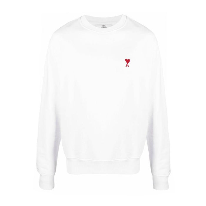 AMI Women’s Heart Small Logo Sweatshirt E22USW001 730 100