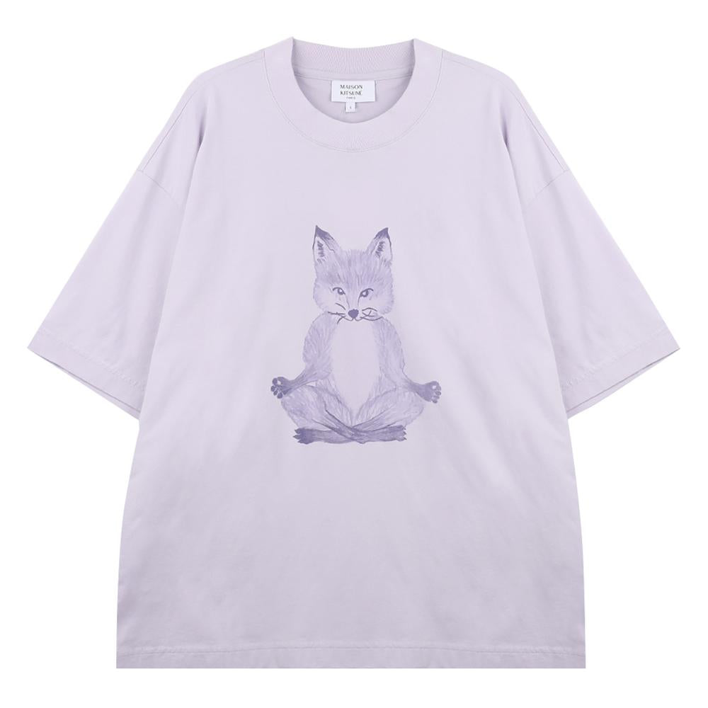Maison Kitsune Yoga Fox Boxy T-Shirt OW00123 KJ0008 0173