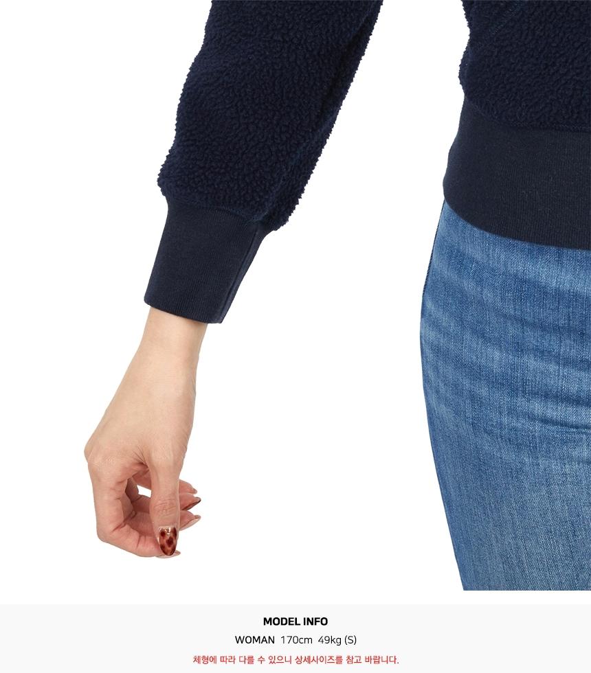 SPORTY&RICH Women’s Navy Hooded Sweatshirt