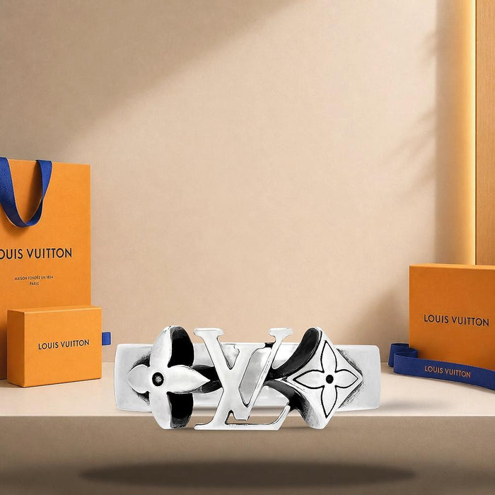 Louis Vuitton Silver LV Sailor Ring M1932