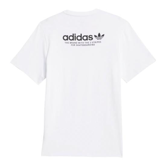 Adidas Men’s Short Sleeve T-Shirt JW0039 White Black DOM