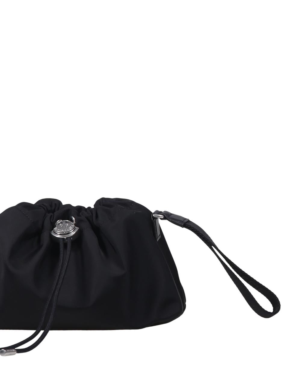Moncler Nylon Pouch Black Zip Clutch Bag