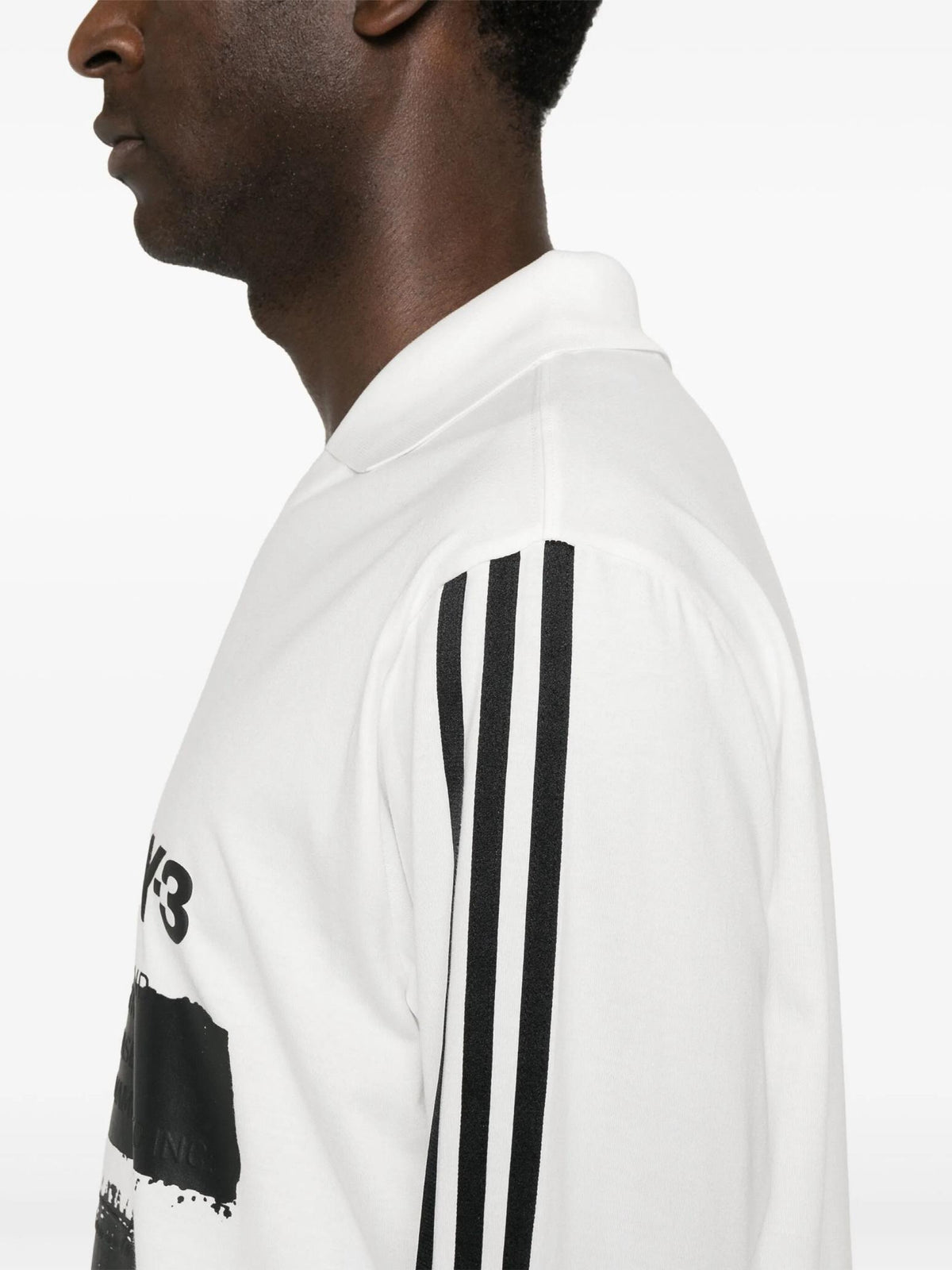 Y-3 White Graphic Logo Long Sleeve T-Shirt Unisex JM3233