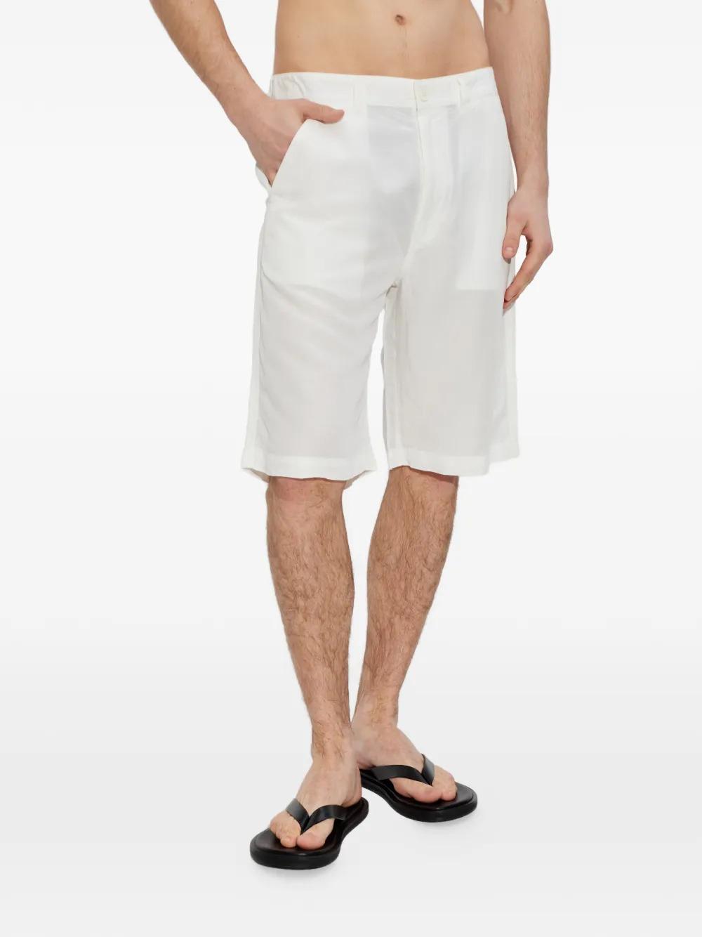 DIESEL Black Cotton Denim Short Shorts for Men