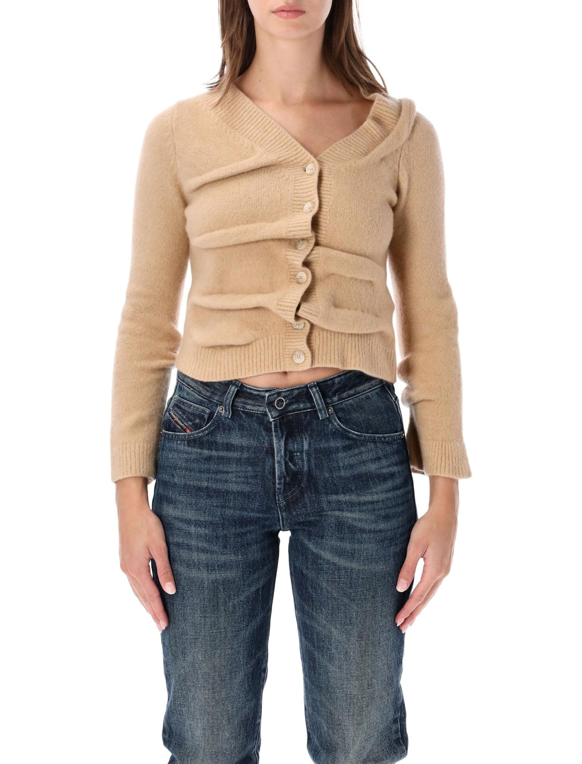 DIESEL Black Knit Cardigan for Women