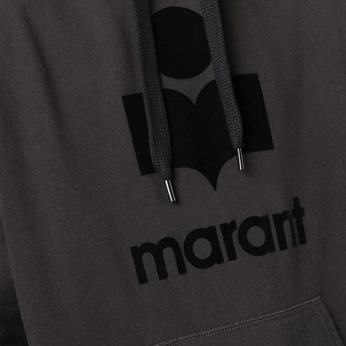 Isabel Marant Logo Fleece Hoodie Men’s Beige