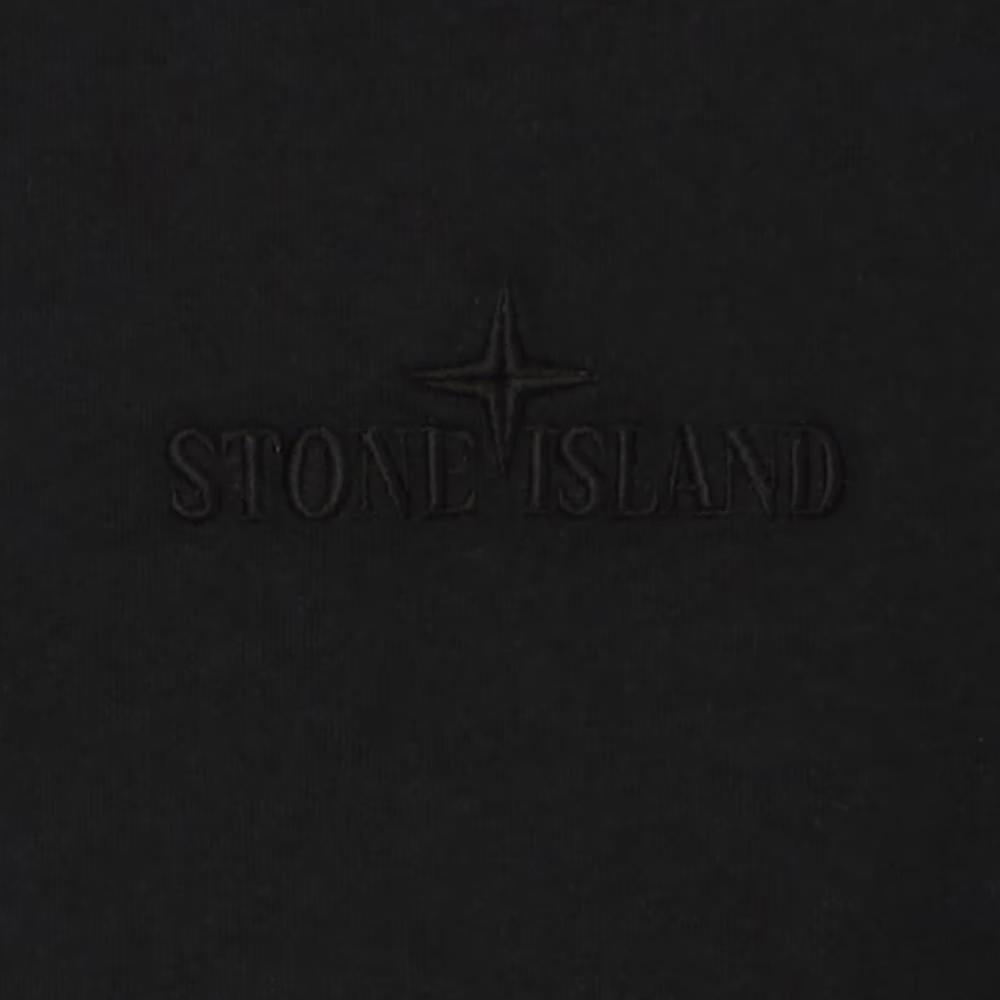 STONE ISLAND Black Cotton Kids Women’s T-Shirt K1S162100007 S0050 V0029