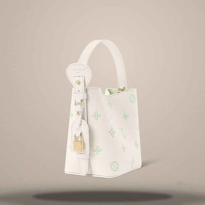 Louis Vuitton All In BB Shoulder Bag Milky White Green