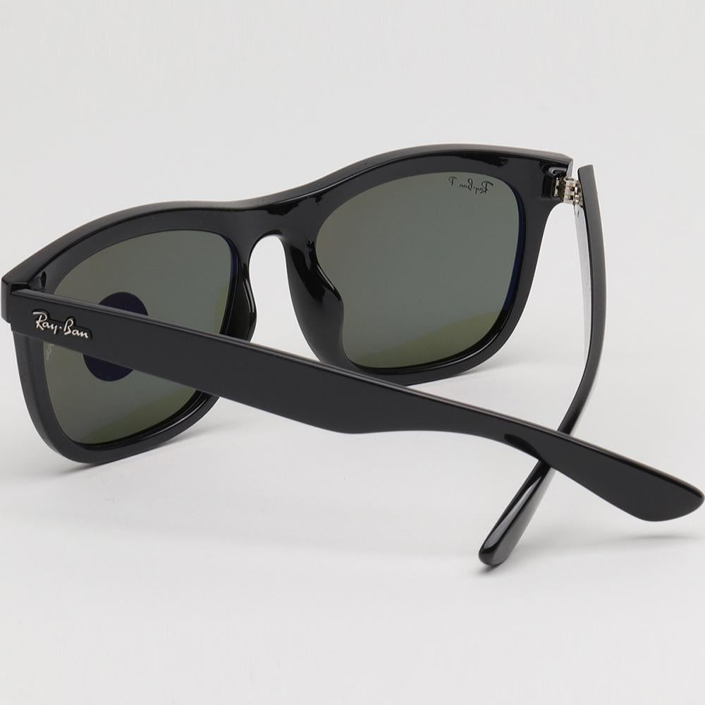 Ray Ban Polarized Sunglasses Black Large Square Frame Asian Fit