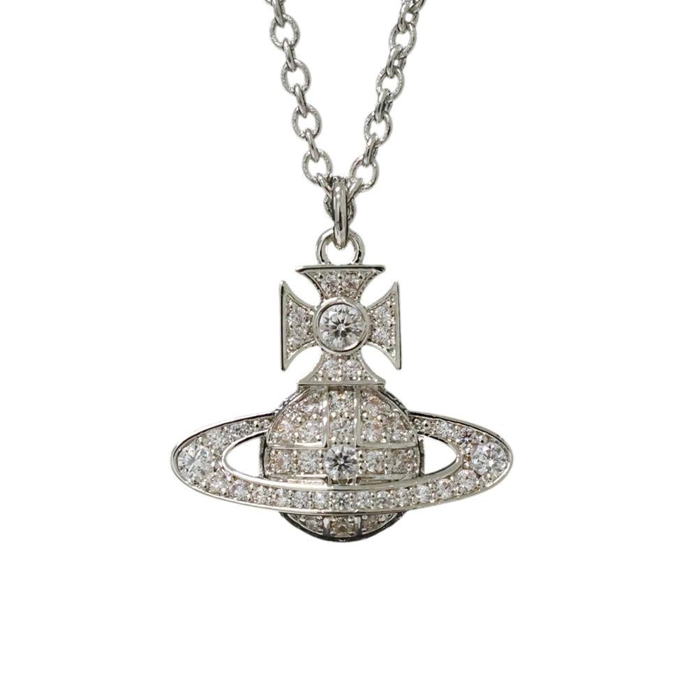 Vivienne Westwood Carmella Pendant Necklace for Women Silver Tone