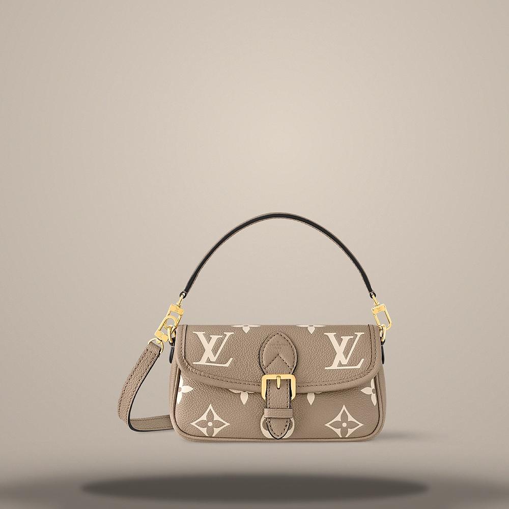 Louis Vuitton Nano Diane Shoulder Bag Tourterelle Beige Cream
